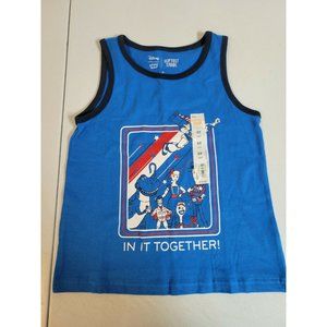 NWT Toy Story 4boys 5T Navy tank top Disney Jumping Beans Softest Tank